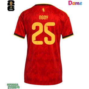 Belgien Nathan Ngoy #25 Replika Hjemmebanetrøje Dame VM 2026 Kortærmet
